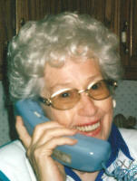 Betty on the phone - 2001